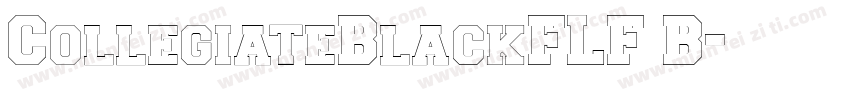 CollegiateBlackFLF B字体转换